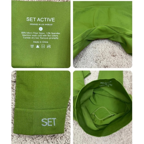 Set Active Sculptflex High-Rise Seamless Ribbed Compression Leggings Size Large - Picture 8 of 15